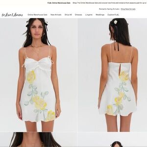 NWT For Love And Lemons Millie Mini Dress New Medium M